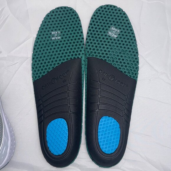 Orthofeet Mens Shoes Wide Fit US Size 11 2E White Leather Lace-Up Supportive - Picture 10 of 11